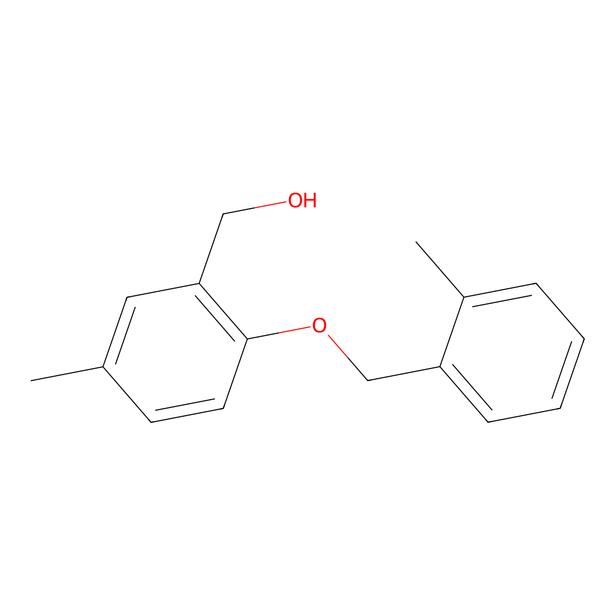 [5-Methyl-2-(2-methyl-benzyloxy)-phenyl]-methanol molecular structure, CAS 1410947-79-3