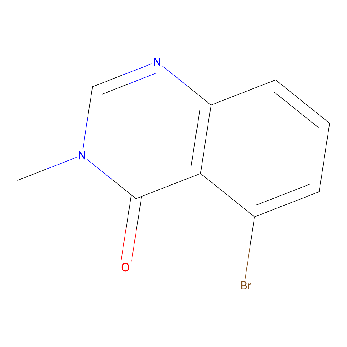 5-Bromo-3-methylquinazolin-4(3H)-one molecular structure, CAS 1410973-83-9