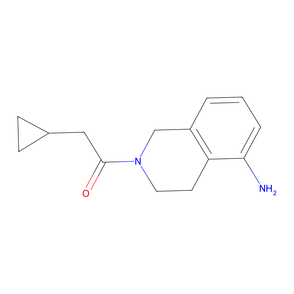 1-(5-Amino-3,4-dihydroisoquinolin-2(1h)-yl)-2-cyclopropylethan-1-one molecular structure, CAS 1411049-99-4