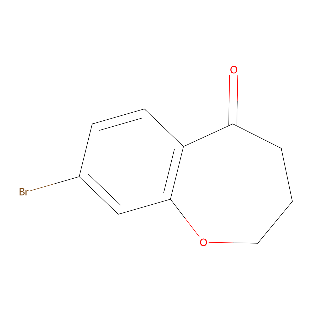 8-Bromo-3,4-dihydrobenzo[b]oxepin-5(2H)-one molecular structure, CAS 141106-23-2