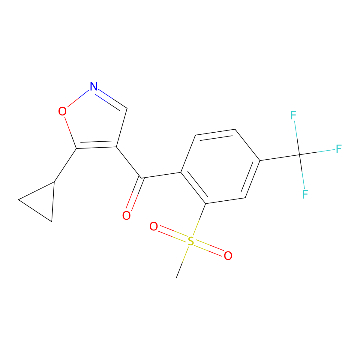 Isoxaflutole molecular structure, CAS 141112-29-0
