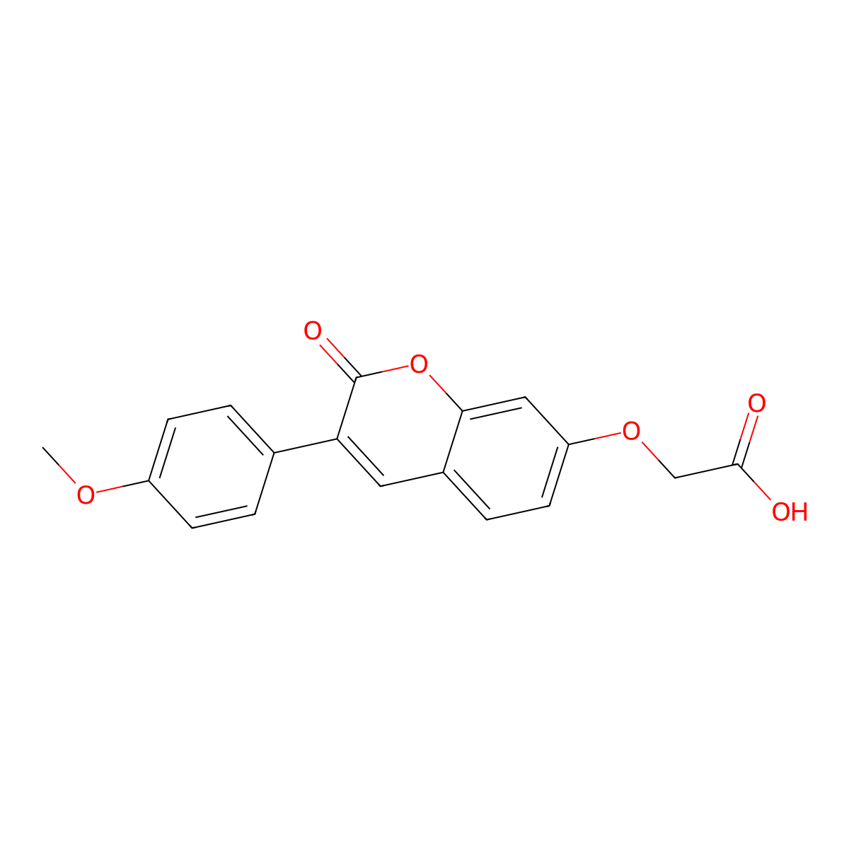 2-((3-(4-methoxyphenyl)-2-oxo-2H-chromen-7-yl)oxy)acetic acid molecular structure, CAS 141113-51-1