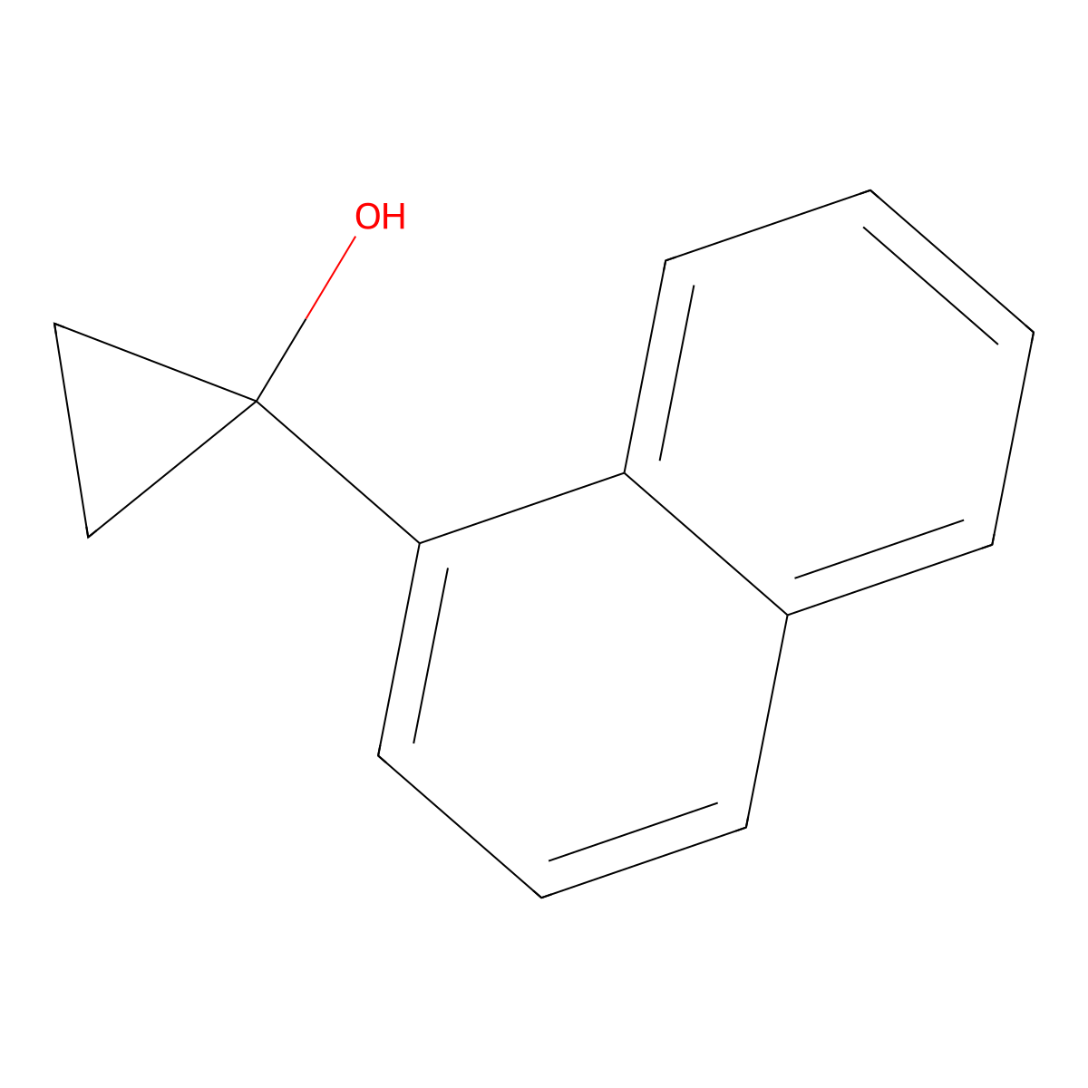 1-(Naphthalen-1-yl)cyclopropan-1-ol molecular structure, CAS 141113-81-7