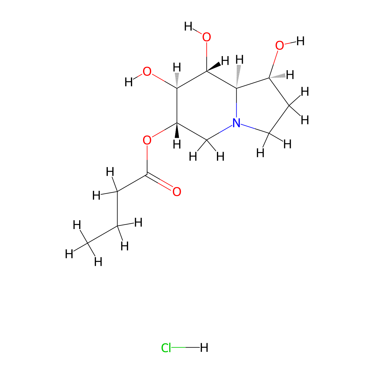 Celgosivir Hydrochloride molecular structure, CAS 141117-12-6