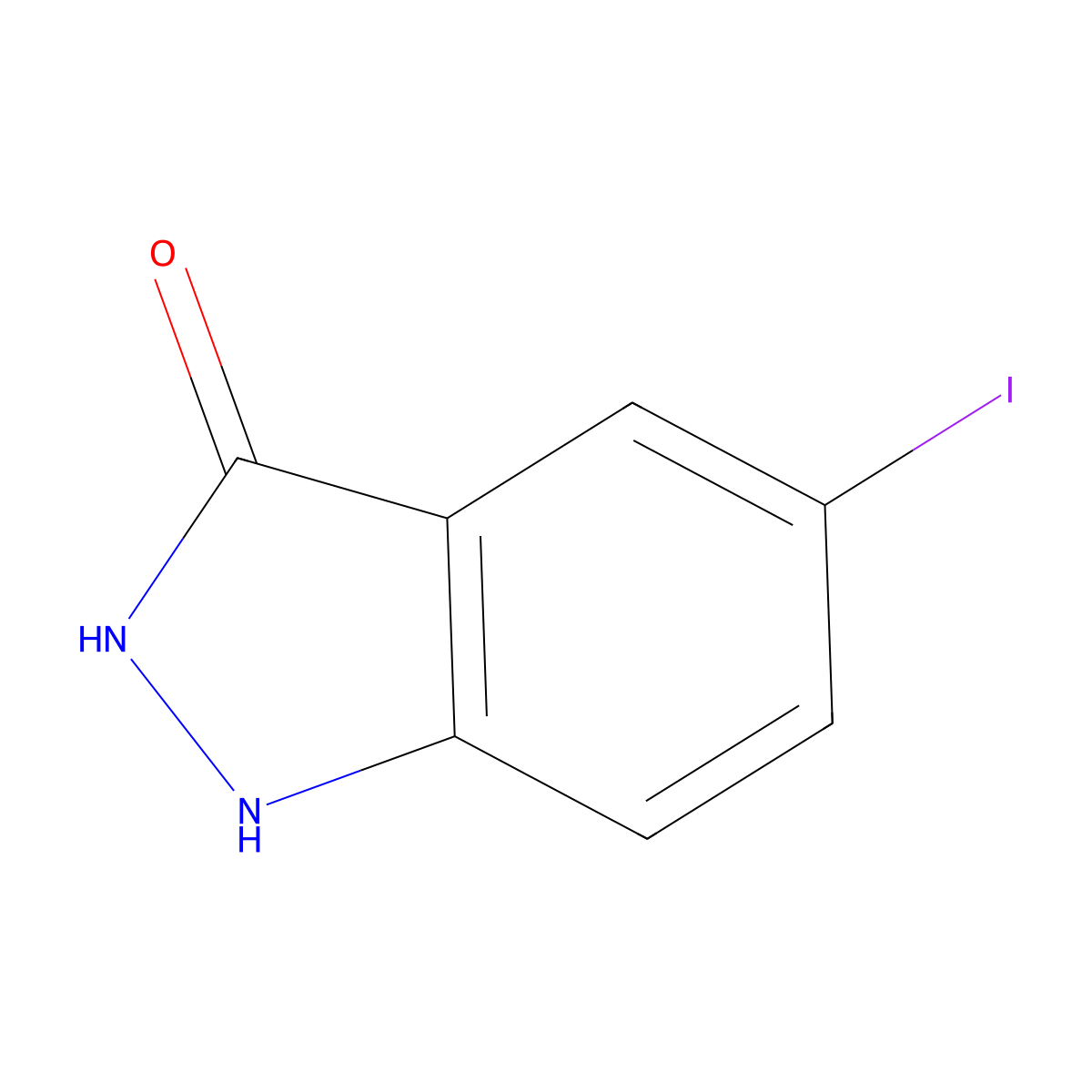 5-Iodo-1H-indazol-3-ol molecular structure, CAS 141122-62-5