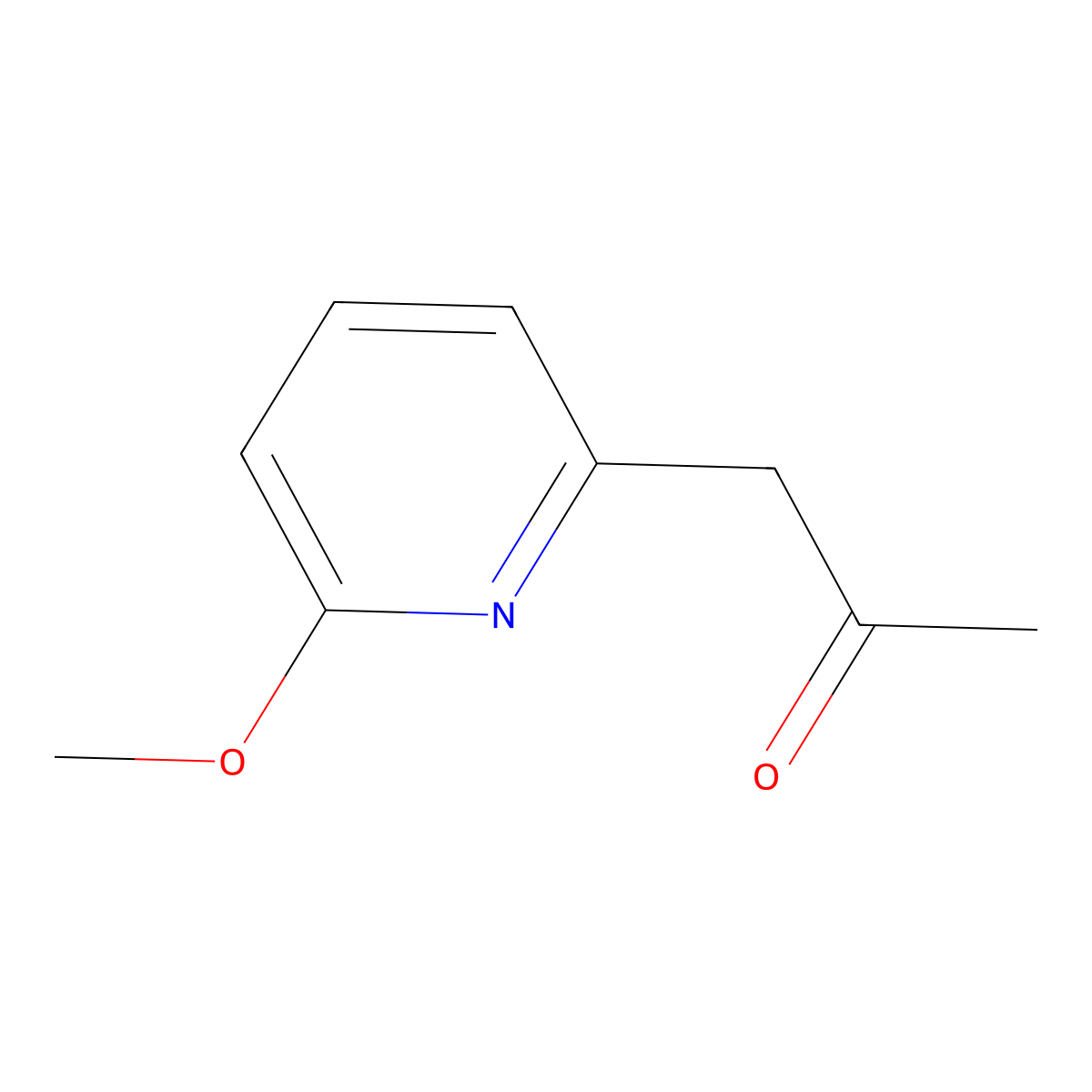1-(6-Methoxypyridin-2-yl)propan-2-one molecular structure, CAS 1411241-42-3