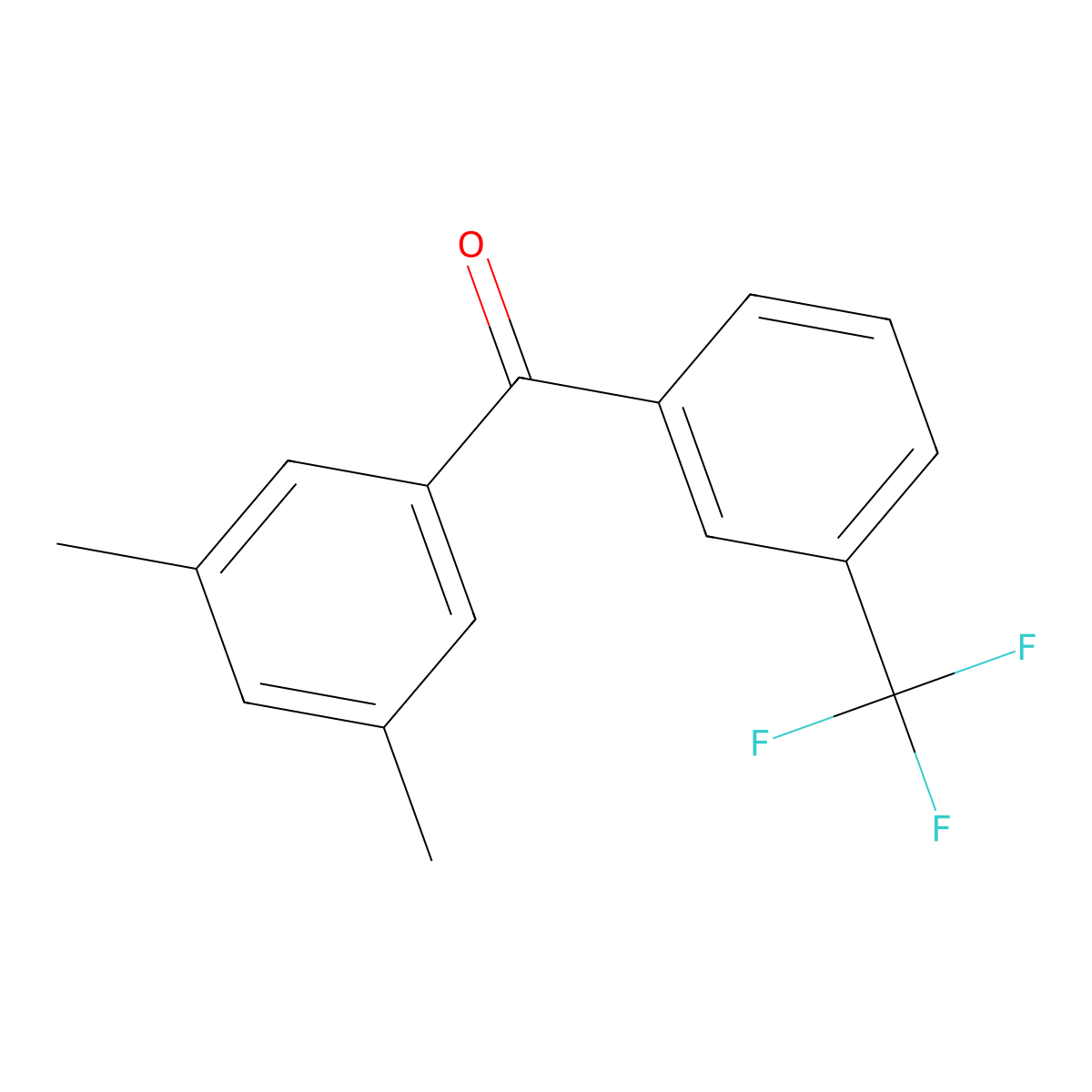 Methanone, (3,5-dimethylphenyl)[3-(trifluoromethyl)phenyl]- molecular structure, CAS 1411251-36-9