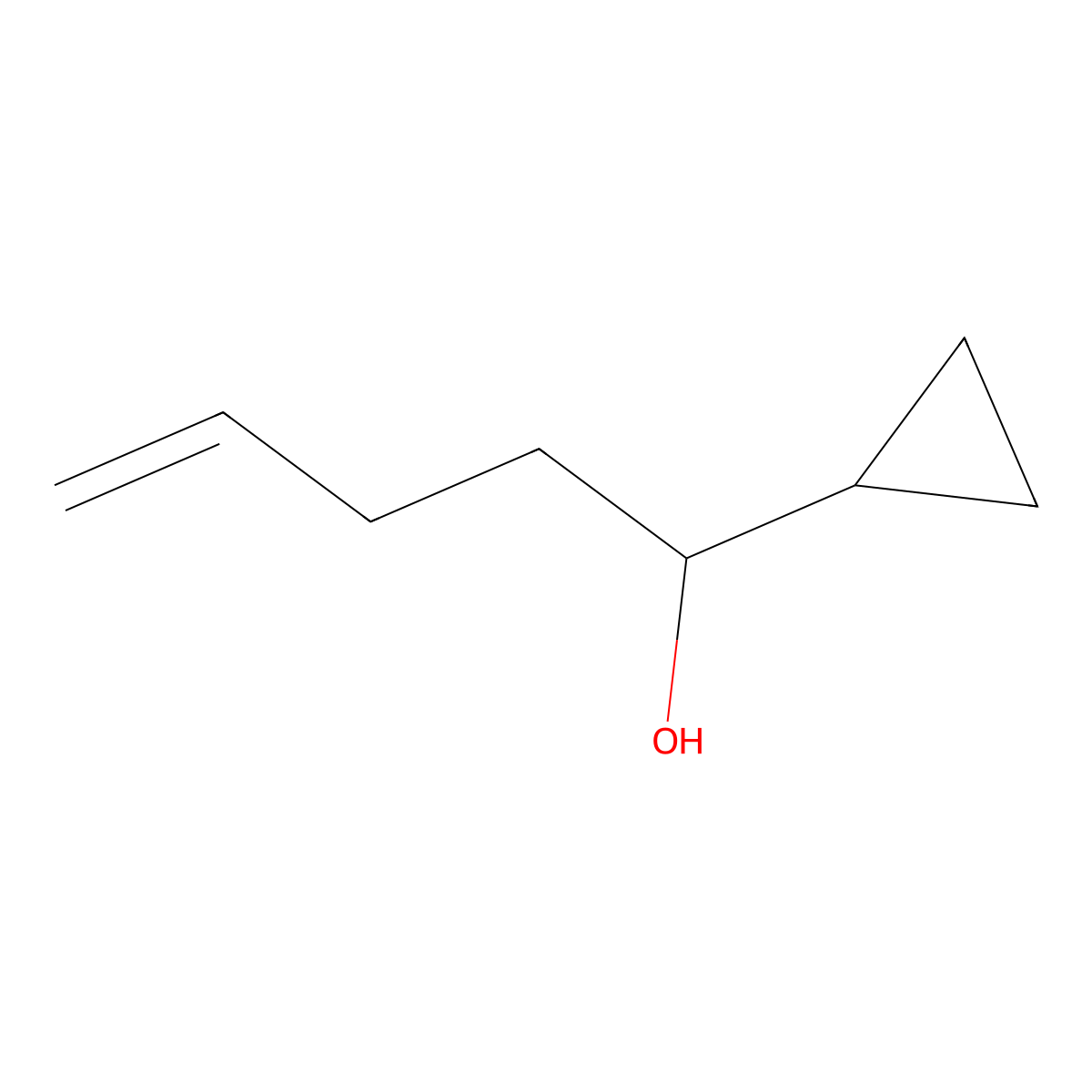 1-Cyclopropylpent-4-en-1-ol molecular structure, CAS 1411260-56-4