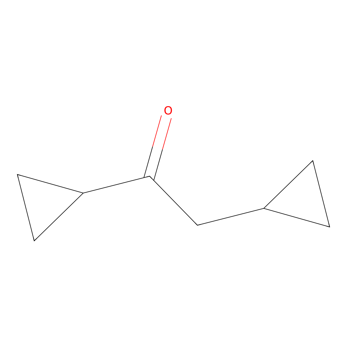 1,2-Dicyclopropylethan-1-one molecular structure, CAS 14113-96-3