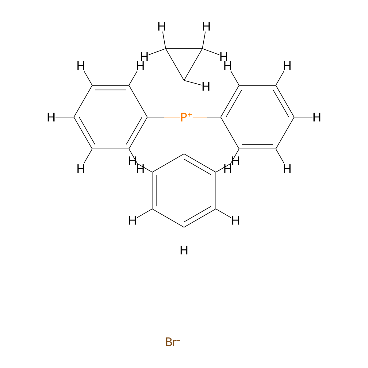Cyclopropyltriphenylphosphonium bromide molecular structure, CAS 14114-05-7
