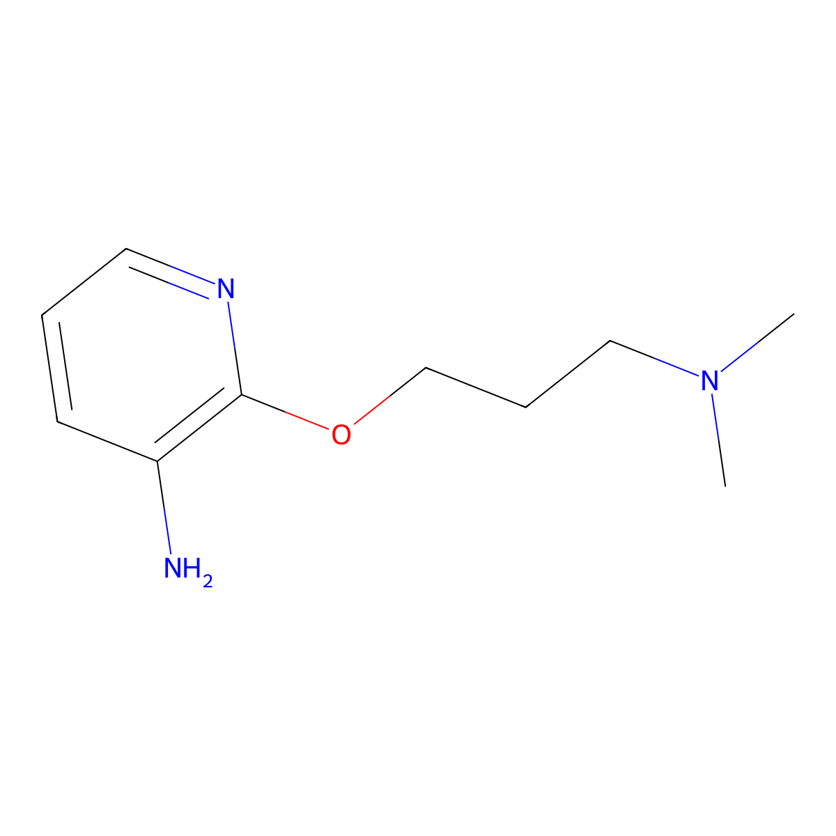 Pyridine, 3-amino-2-[3-(dimethylamino)propoxy]-(8CI) molecular structure, CAS 14115-08-3