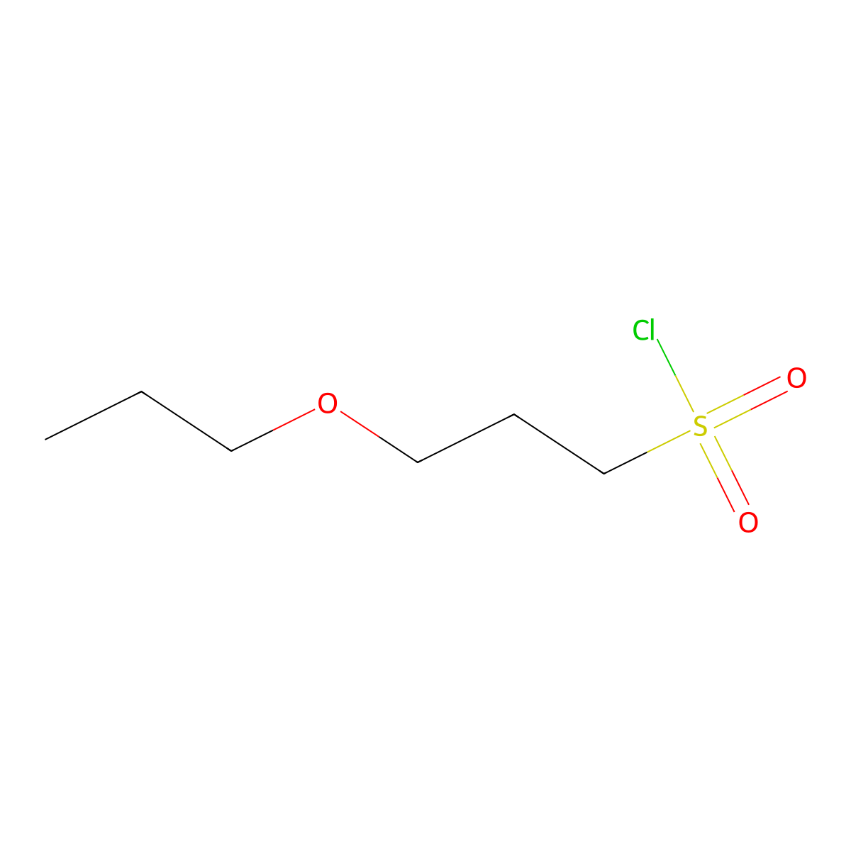 3-Propoxypropane-1-sulfonyl chloride molecular structure, CAS 1411520-23-4
