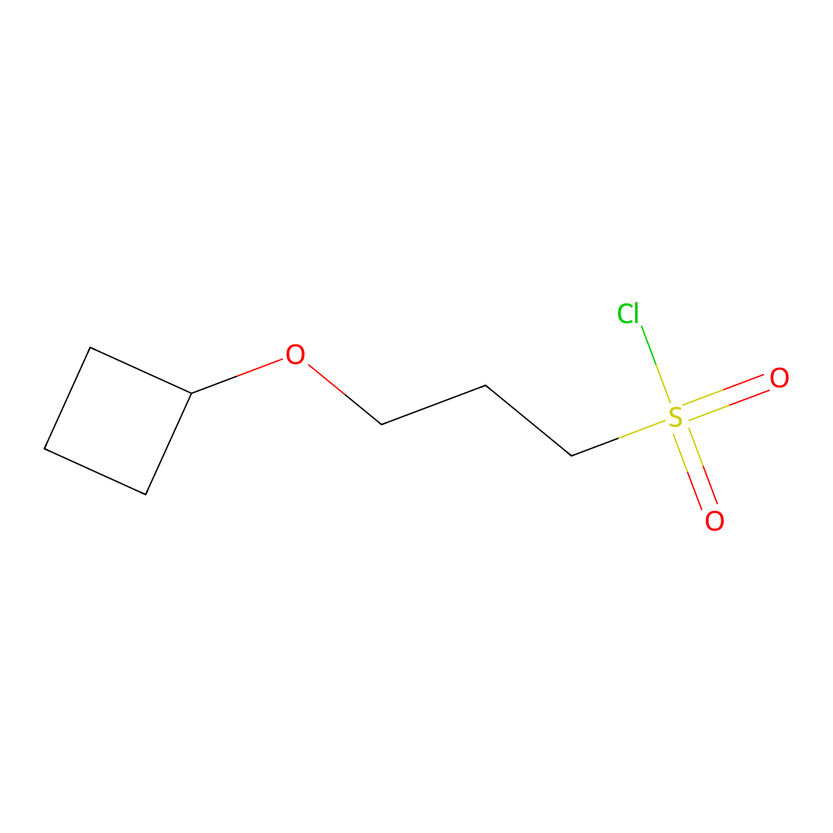 3-Cyclobutoxypropane-1-sulfonyl chloride molecular structure, CAS 1411520-33-6