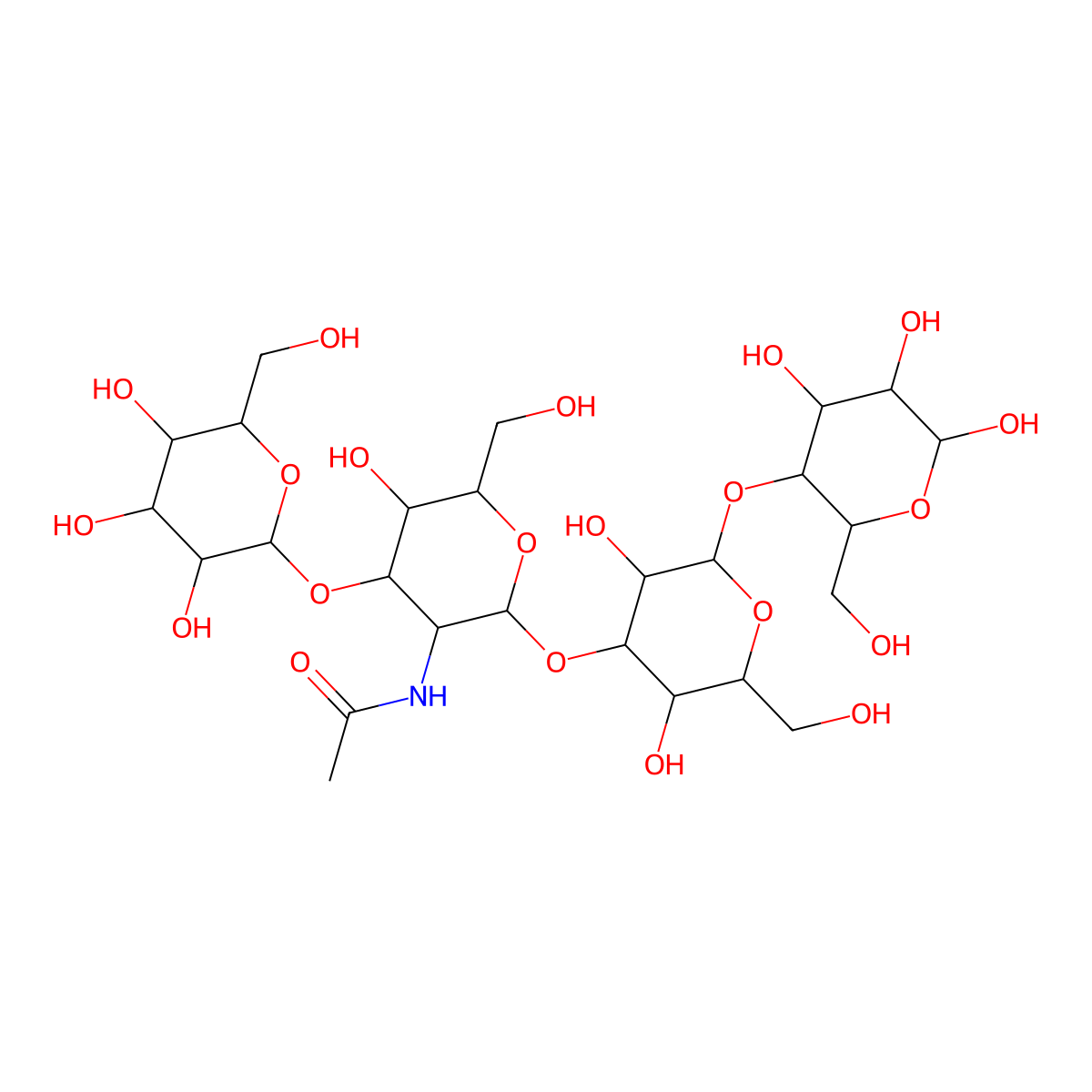lacto-N-tetraose molecular structure, CAS 14116-68-8