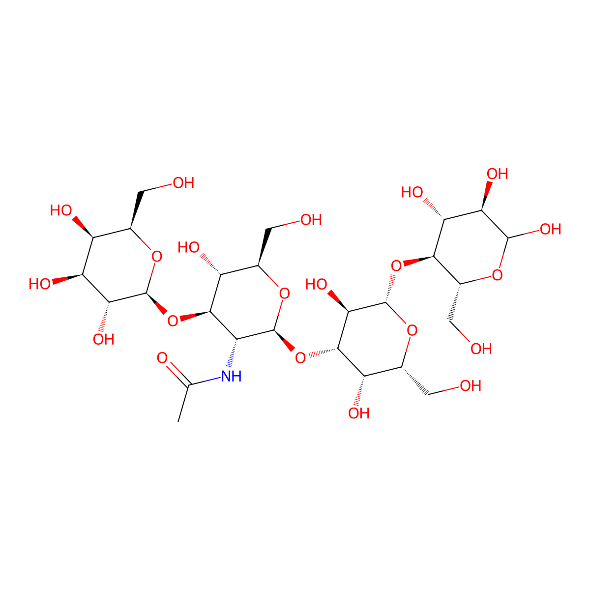 lacto-N-tetraose molecular structure, CAS 14116-68-8
