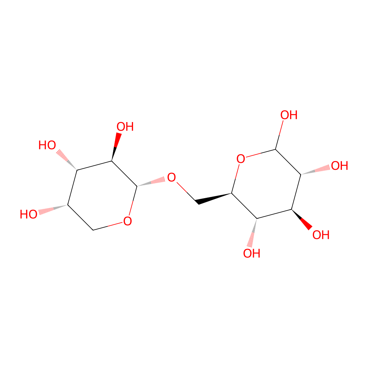 Vicianose molecular structure, CAS 14116-69-9
