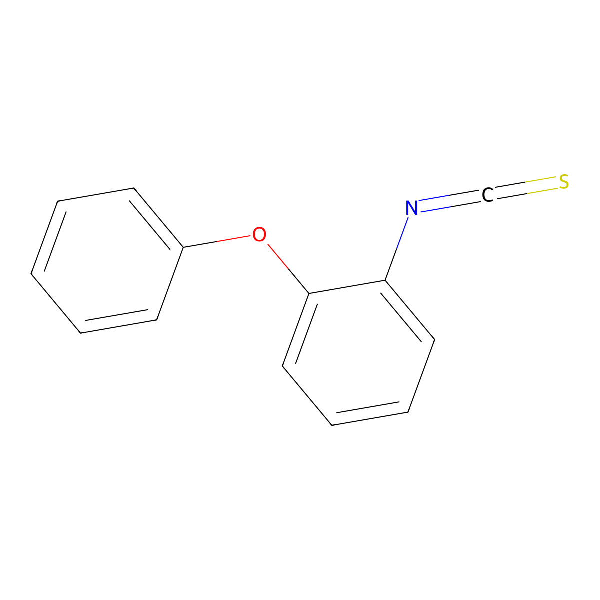 1-Isothiocyanato-2-phenoxybenzene molecular structure, CAS 141184-31-8
