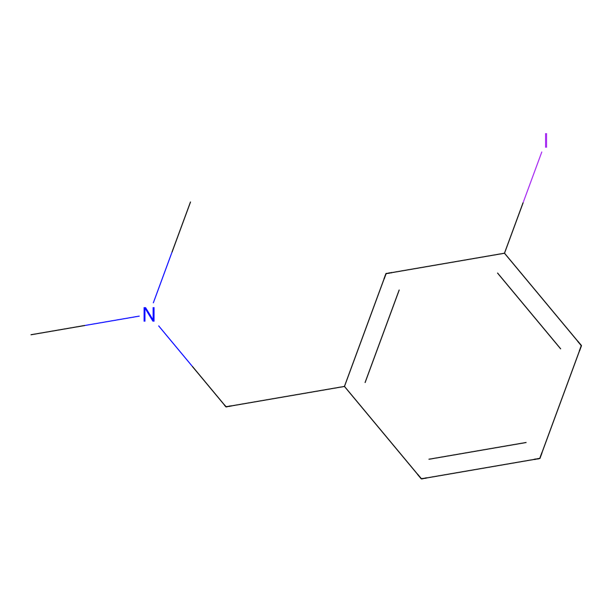 N-(3-Iodobenzyl)-N,N-dimethylamine molecular structure, CAS 141189-59-5