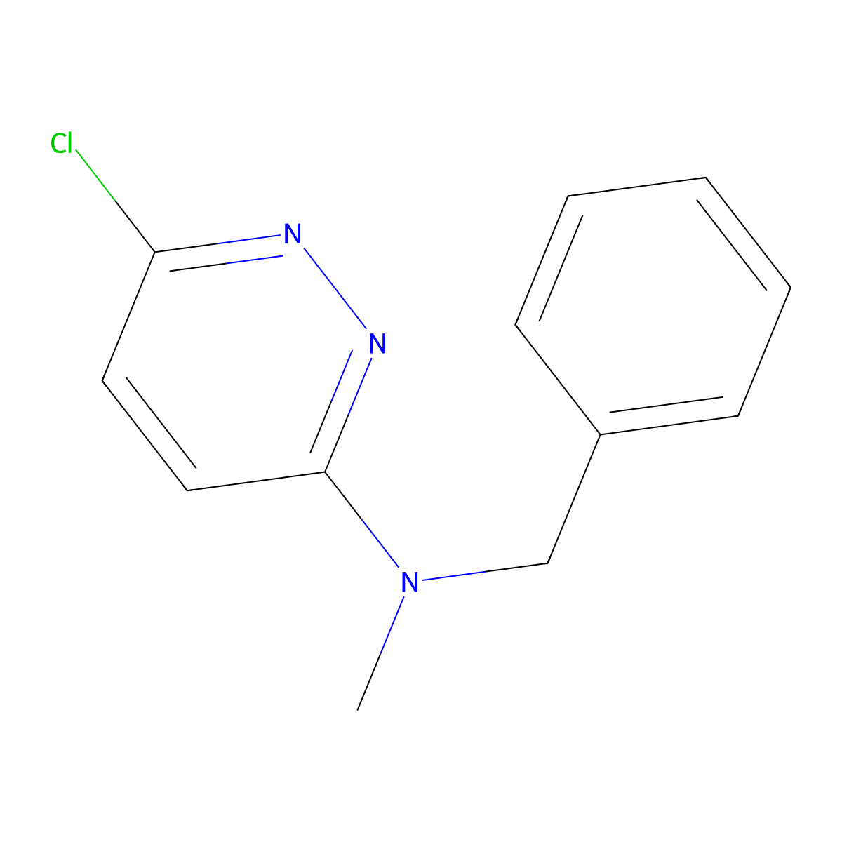 N-benzyl-6-chloro-N-methylpyridazin-3-amine molecular structure, CAS 141193-20-6