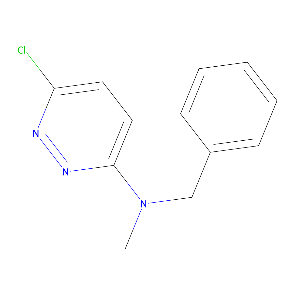 N-benzyl-6-chloro-N-methylpyridazin-3-amine molecular structure, CAS 141193-20-6