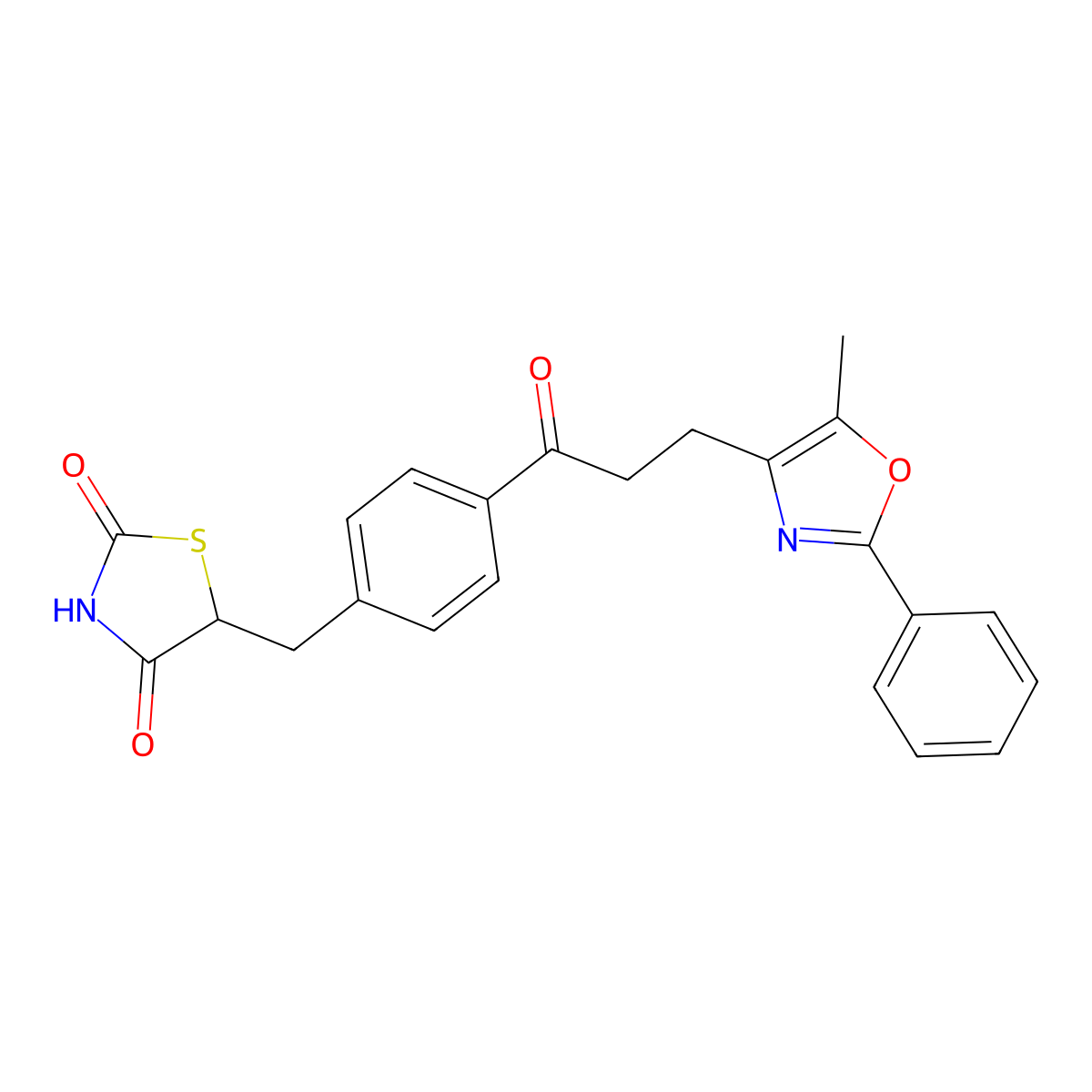 Darglitazone molecular structure, CAS 141200-24-0