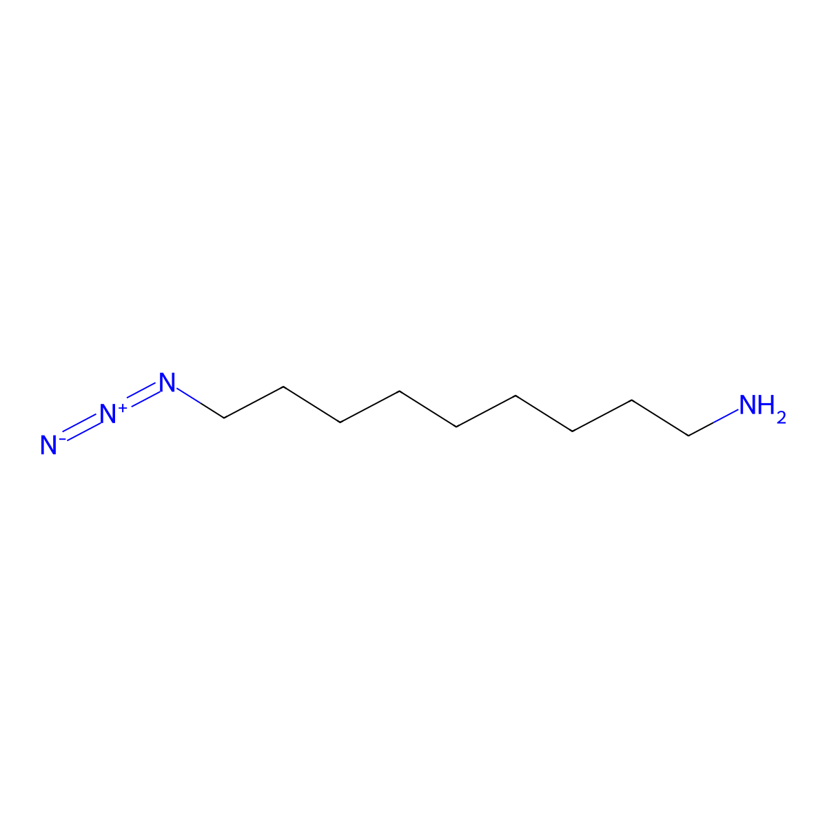 9-Azido-1-nonanamine molecular structure, CAS 1412009-51-8