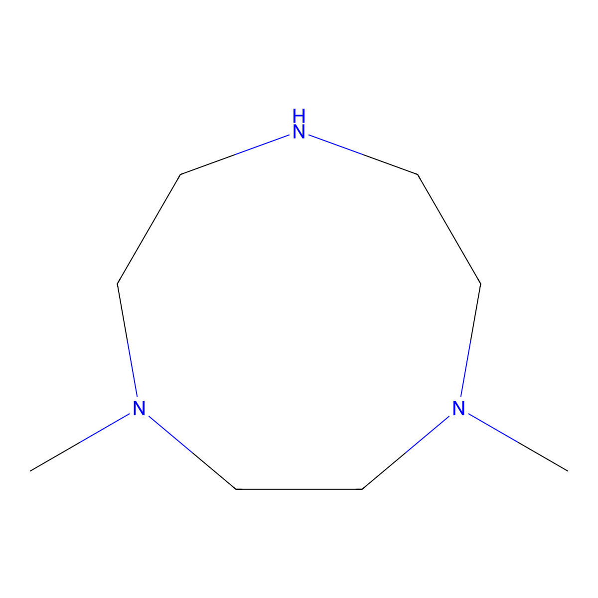 1,4-Dimethyl-1,4,7-triazonane molecular structure, CAS 141213-10-7