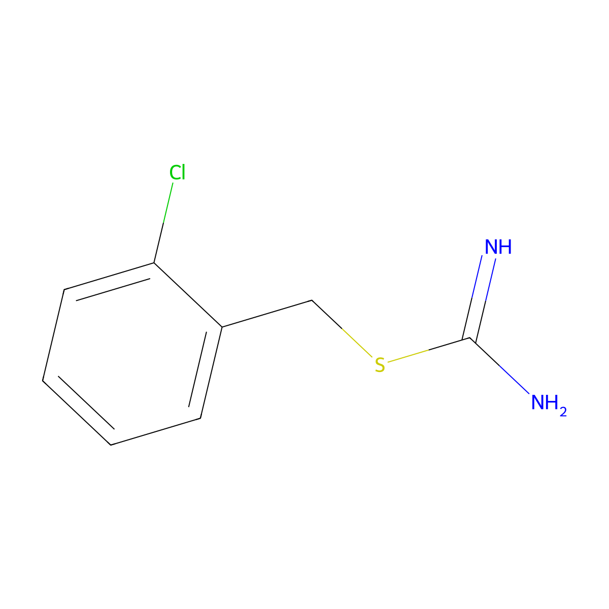 2-Chlorobenzyl Carbamimidothioate molecular structure, CAS 14122-38-4