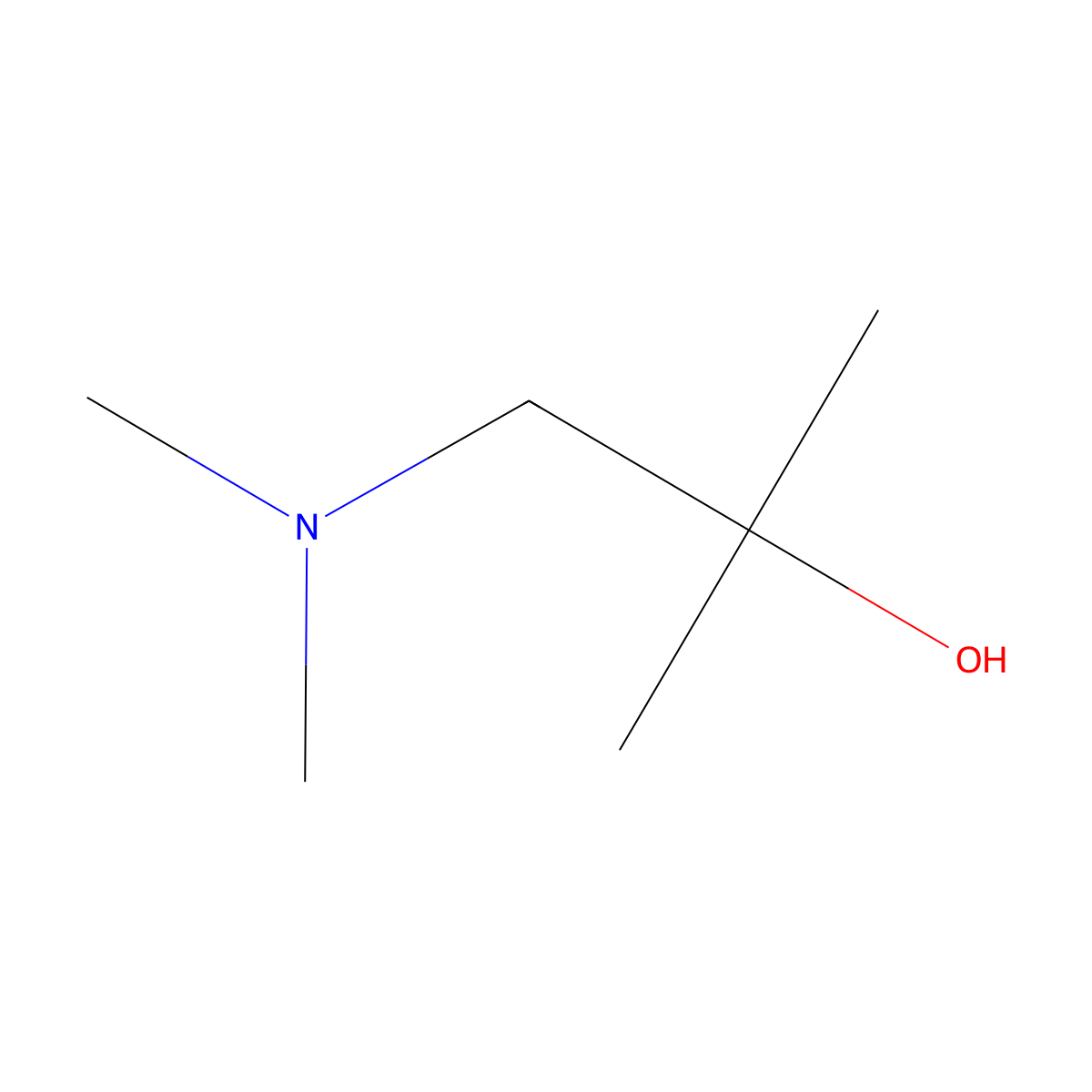 1-(Dimethylamino)-2-methylpropan-2-ol molecular structure, CAS 14123-48-9