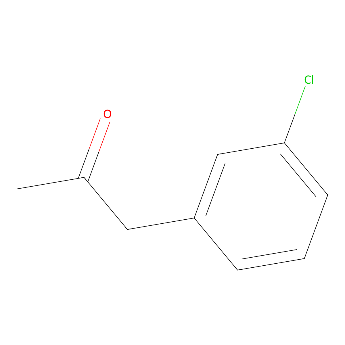 1-(3-Chlorophenyl)propan-2-one molecular structure, CAS 14123-60-5