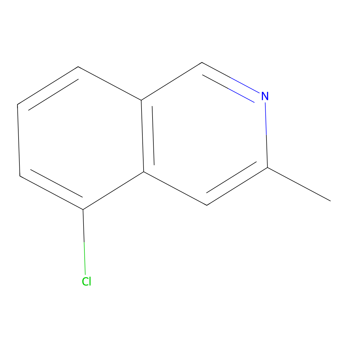 5-Chloro-3-methylisoquinoline molecular structure, CAS 14123-72-9