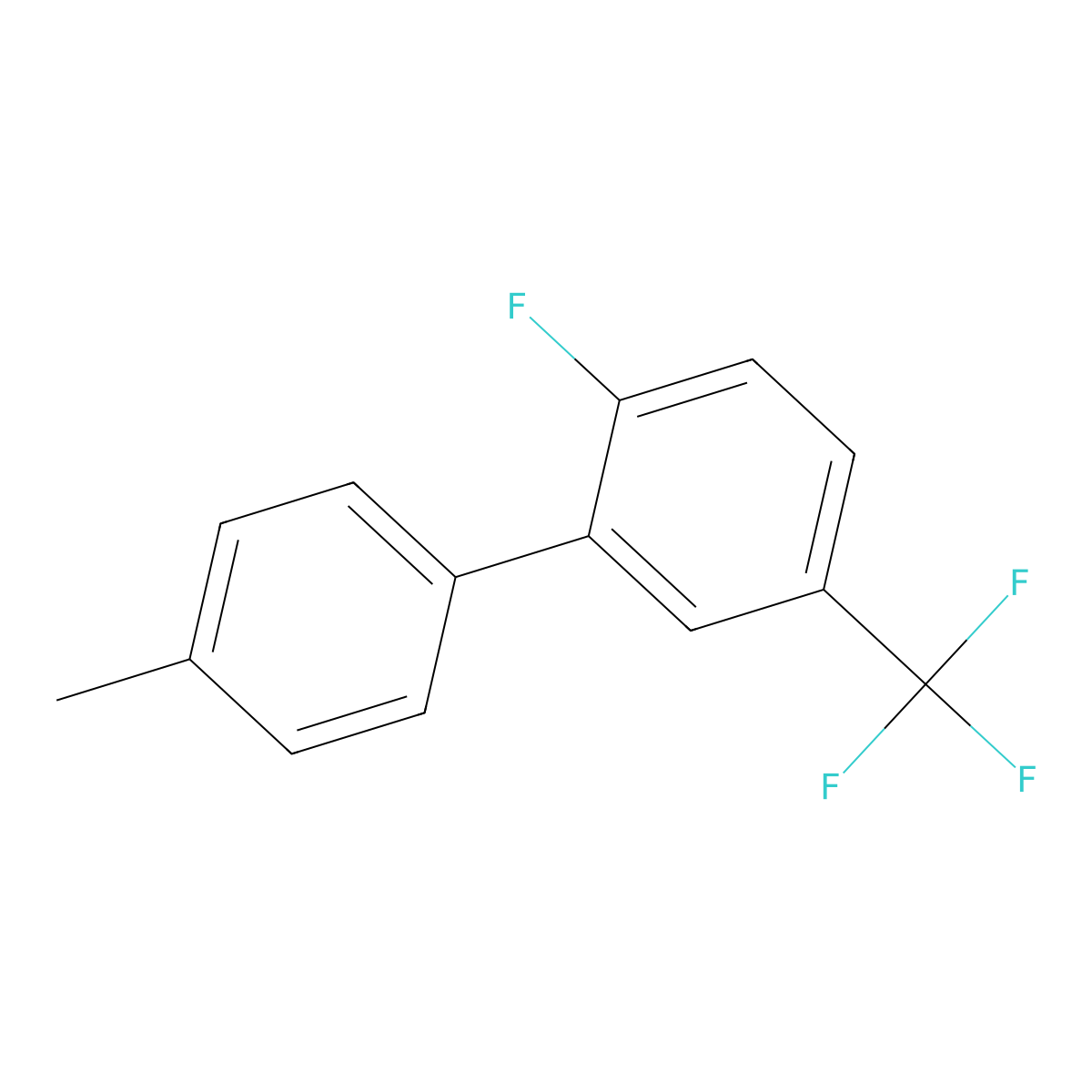 2-Fluoro-4'-methyl-5-(trifluoromethyl)-1,1'-biphenyl molecular structure, CAS 1412329-30-6