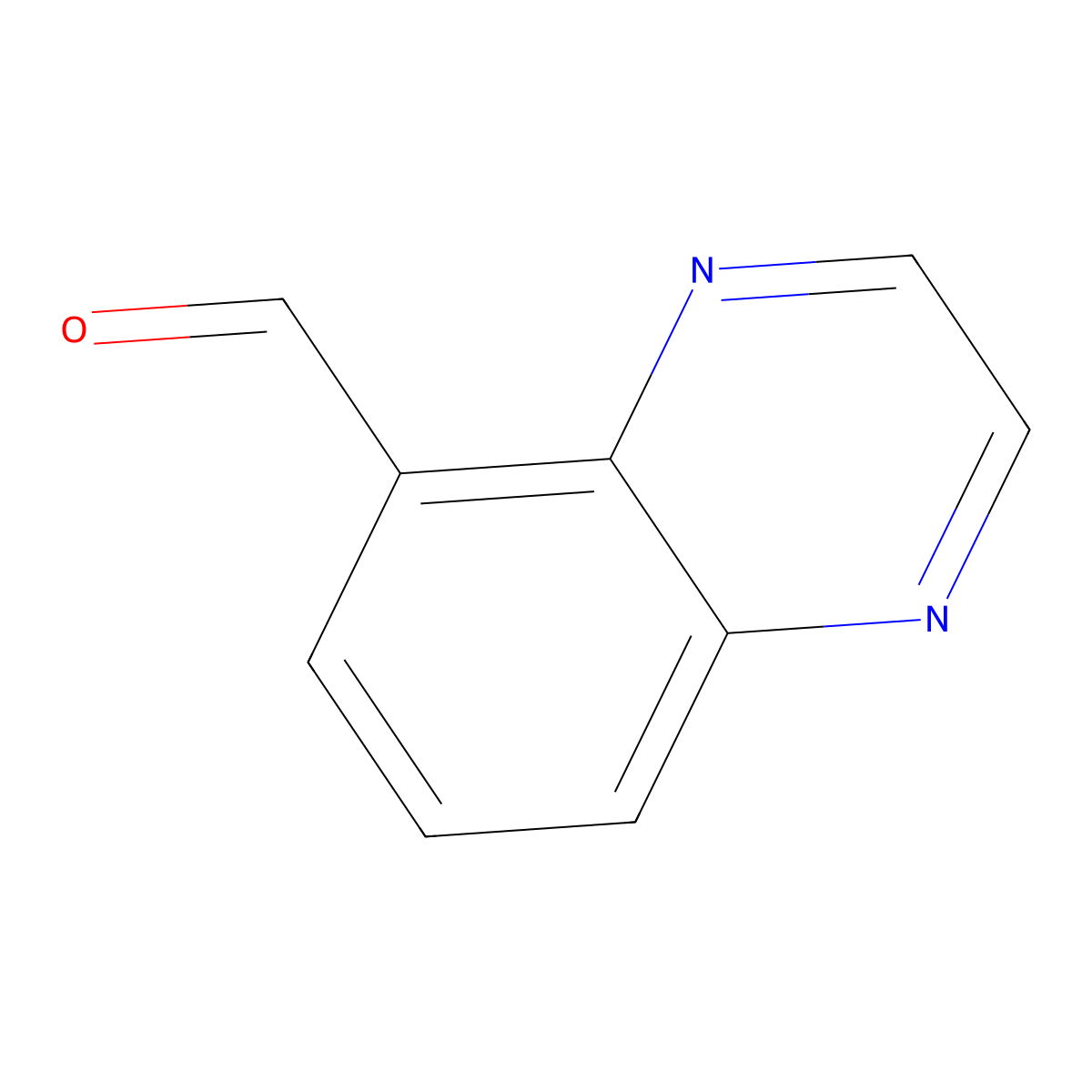 Quinoxaline-5-carbaldehyde molecular structure, CAS 141234-08-4