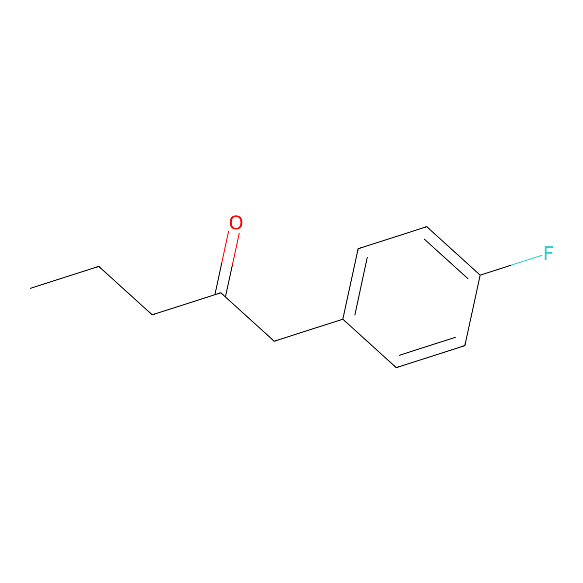 1-(4-Fluorophenyl)pentan-2-one molecular structure, CAS 141235-14-5