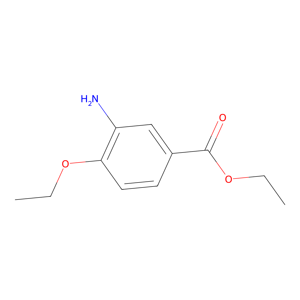 Ethyl 3-amino-4-ethoxybenzoate molecular structure, CAS 141238-15-5