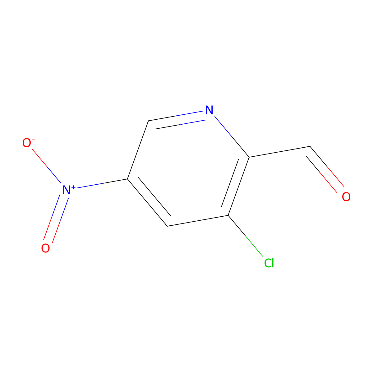 3-Chloro-5-nitropicolinaldehyde molecular structure, CAS 141238-22-4
