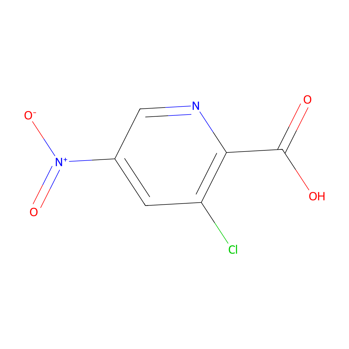 3-Chloro-5-nitropicolinic acid molecular structure, CAS 141238-23-5