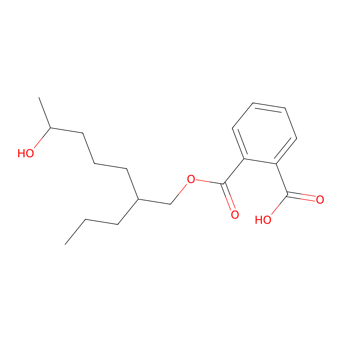 2-(6-Hydroxy-2-propylheptoxy)carbonylbenzoic acid molecular structure, CAS 1412411-11-0