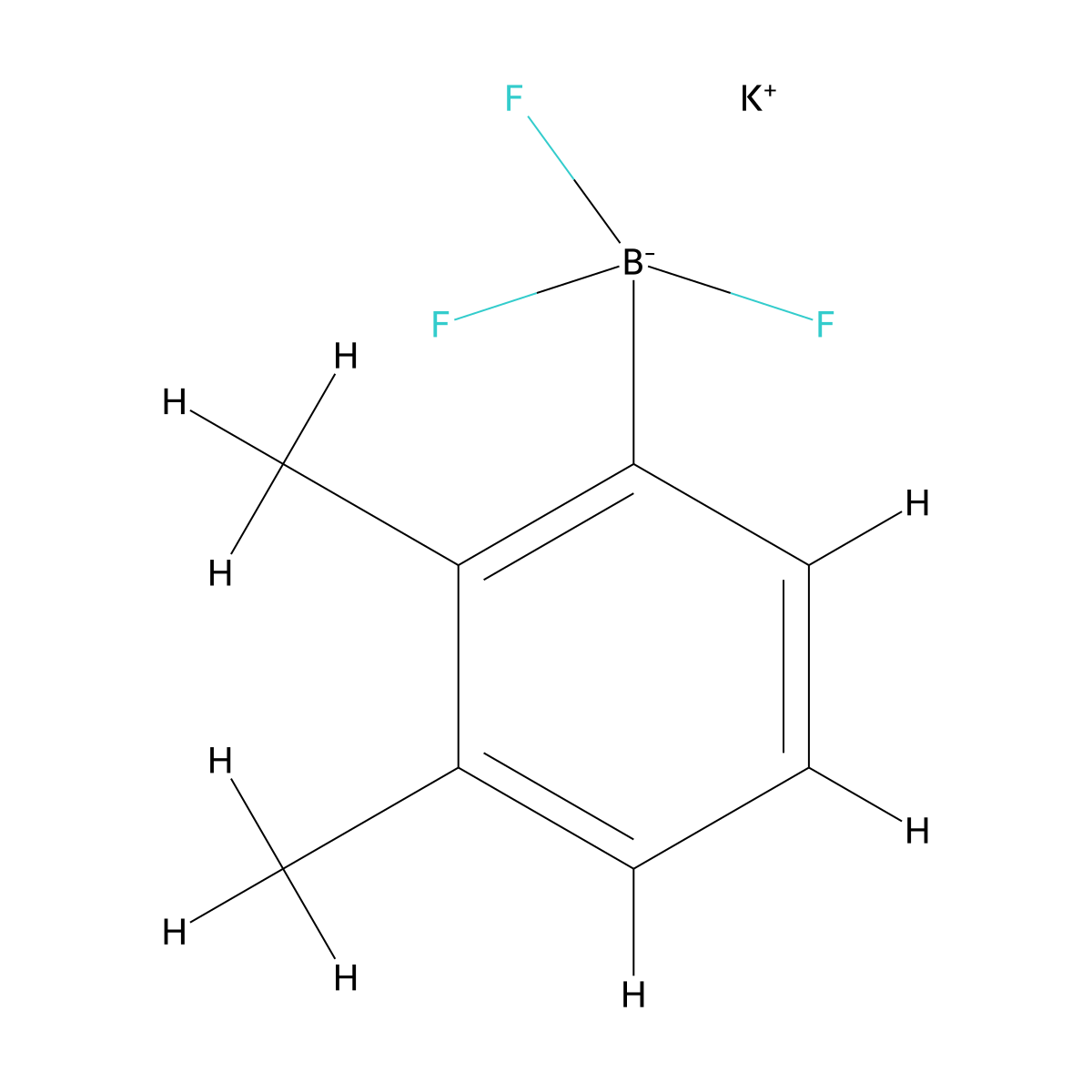 Potassium 2,3-dimethylphenyltrifluoroborate molecular structure, CAS 1412414-17-5