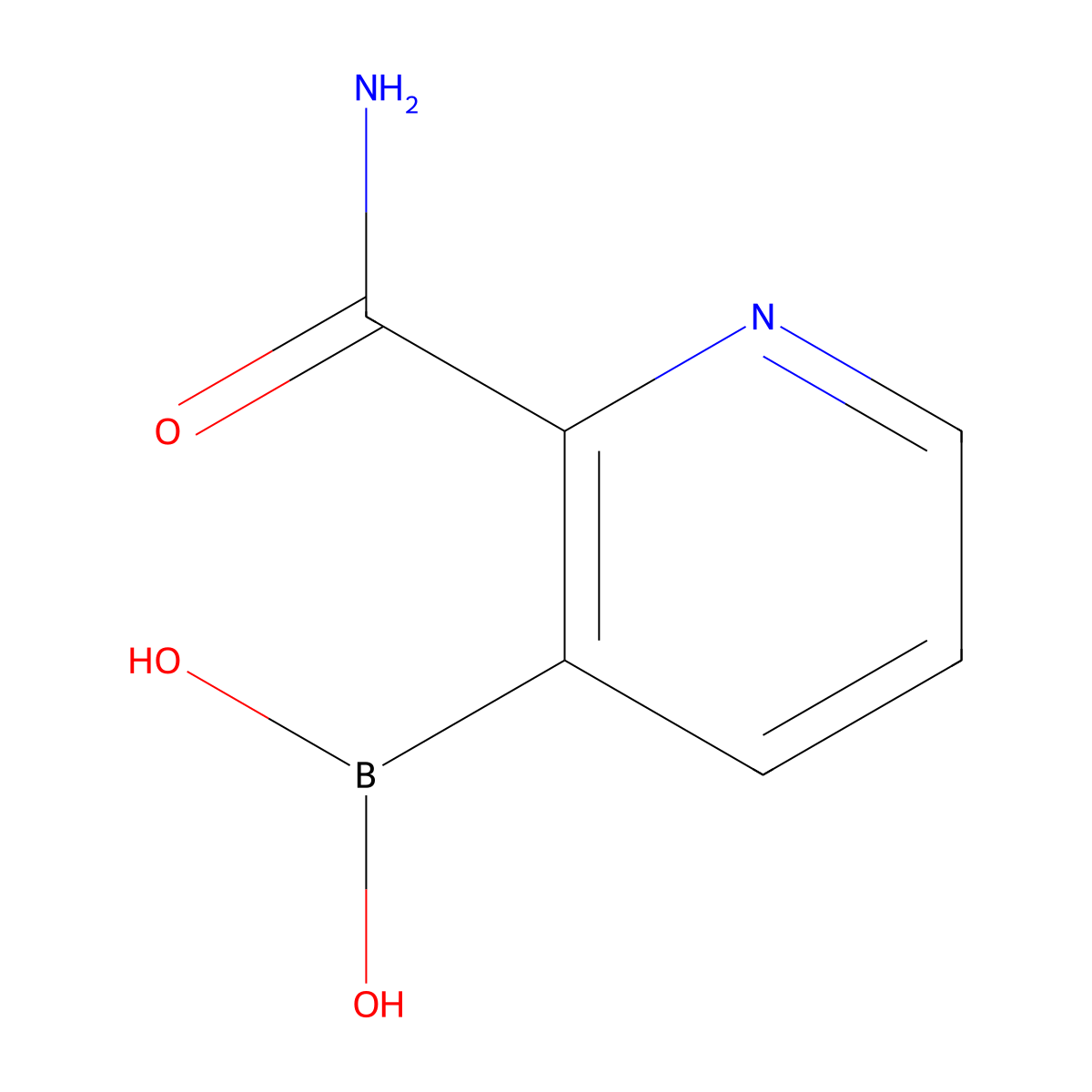 2-Carbamoylpyridine-3-boronic acid molecular structure, CAS 1412415-69-0