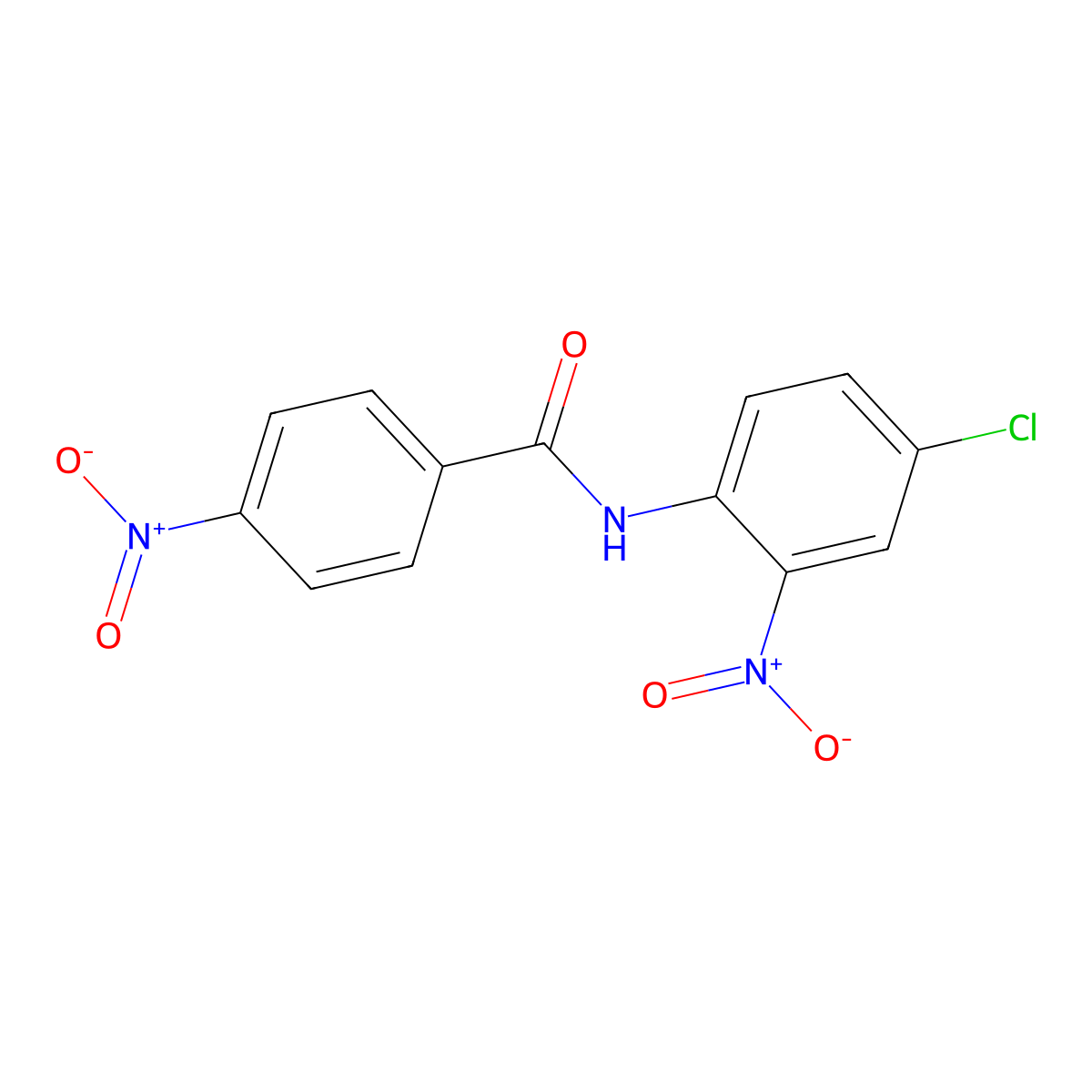 N-(4-Chloro-2-nitrophenyl)-4-nitrobenzamide molecular structure, CAS 141245-76-3