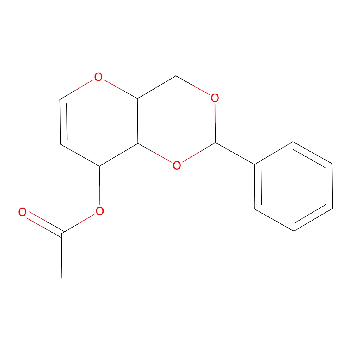3-O-Acetyl-4,6-O-benzylidene-D-glucal molecular structure, CAS 14125-71-4