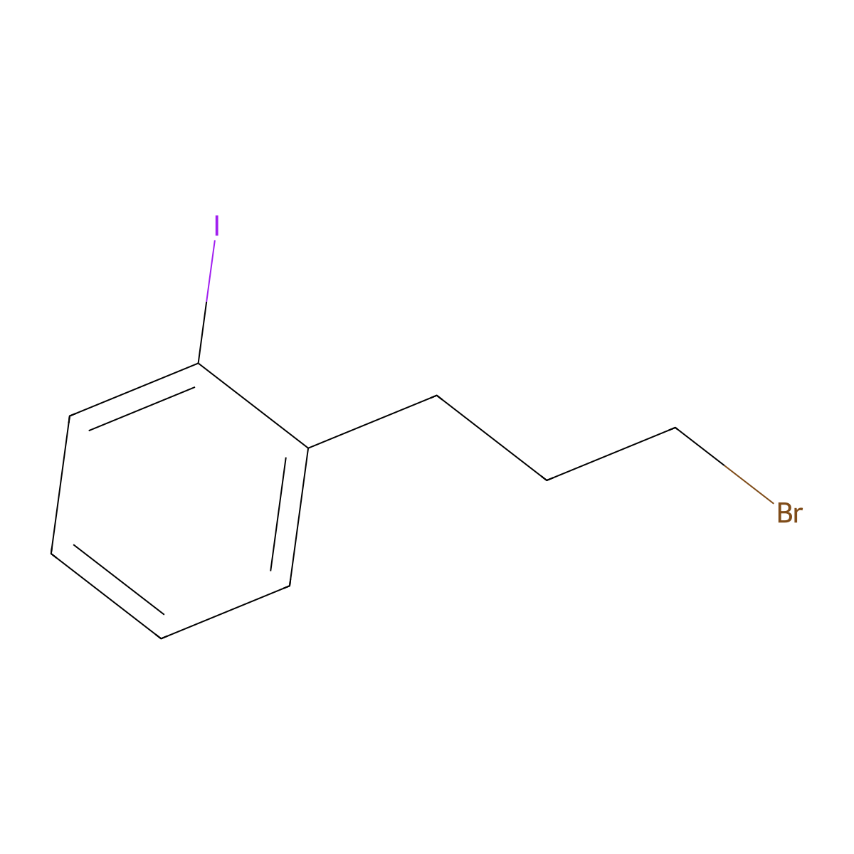 2-(3-Bromopropyl)iodobenzene molecular structure, CAS 141273-92-9