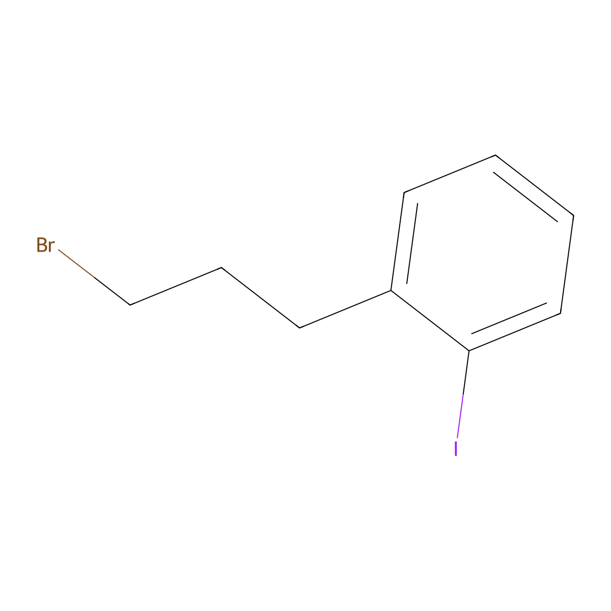 2-(3-Bromopropyl)iodobenzene molecular structure, CAS 141273-92-9