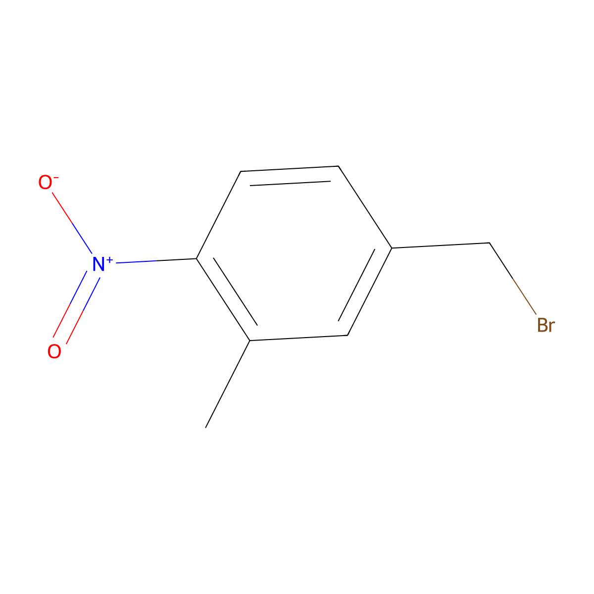 3-Methyl-4-nitrobenzyl bromide molecular structure, CAS 141281-38-1