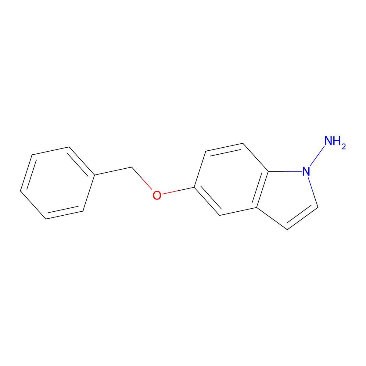 5-(Benzyloxy)-1H-indol-1-amine molecular structure, CAS 141287-47-0