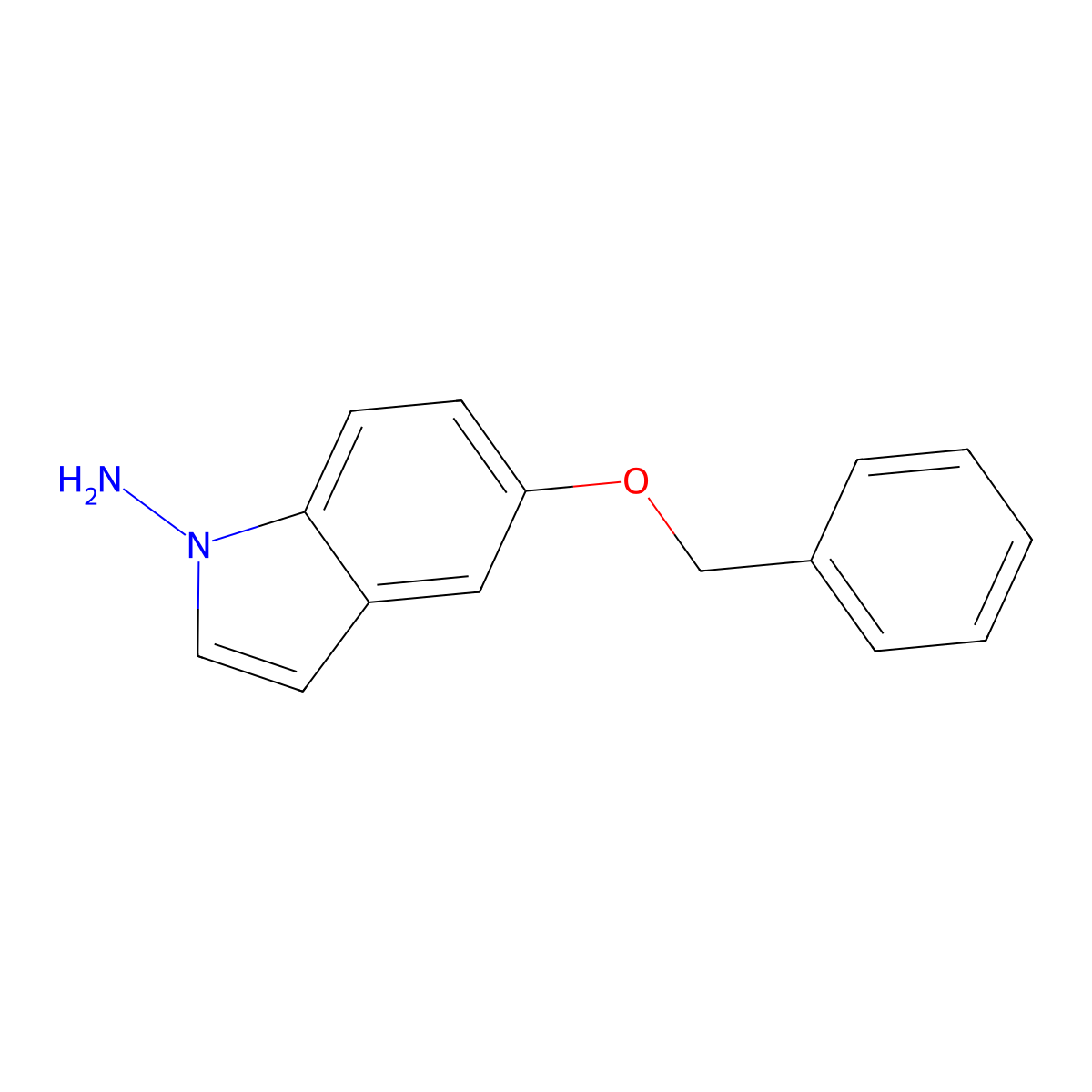 5-(Benzyloxy)-1H-indol-1-amine molecular structure, CAS 141287-47-0