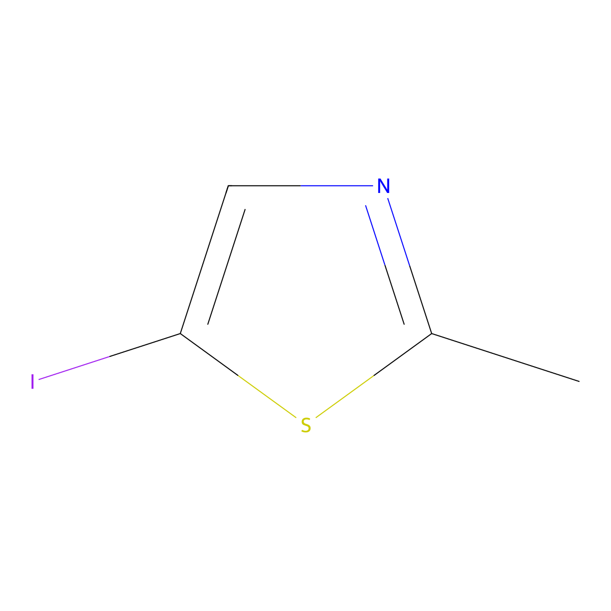 5-Iodo-2-methyl-1,3-thiazole molecular structure, CAS 1412902-50-1