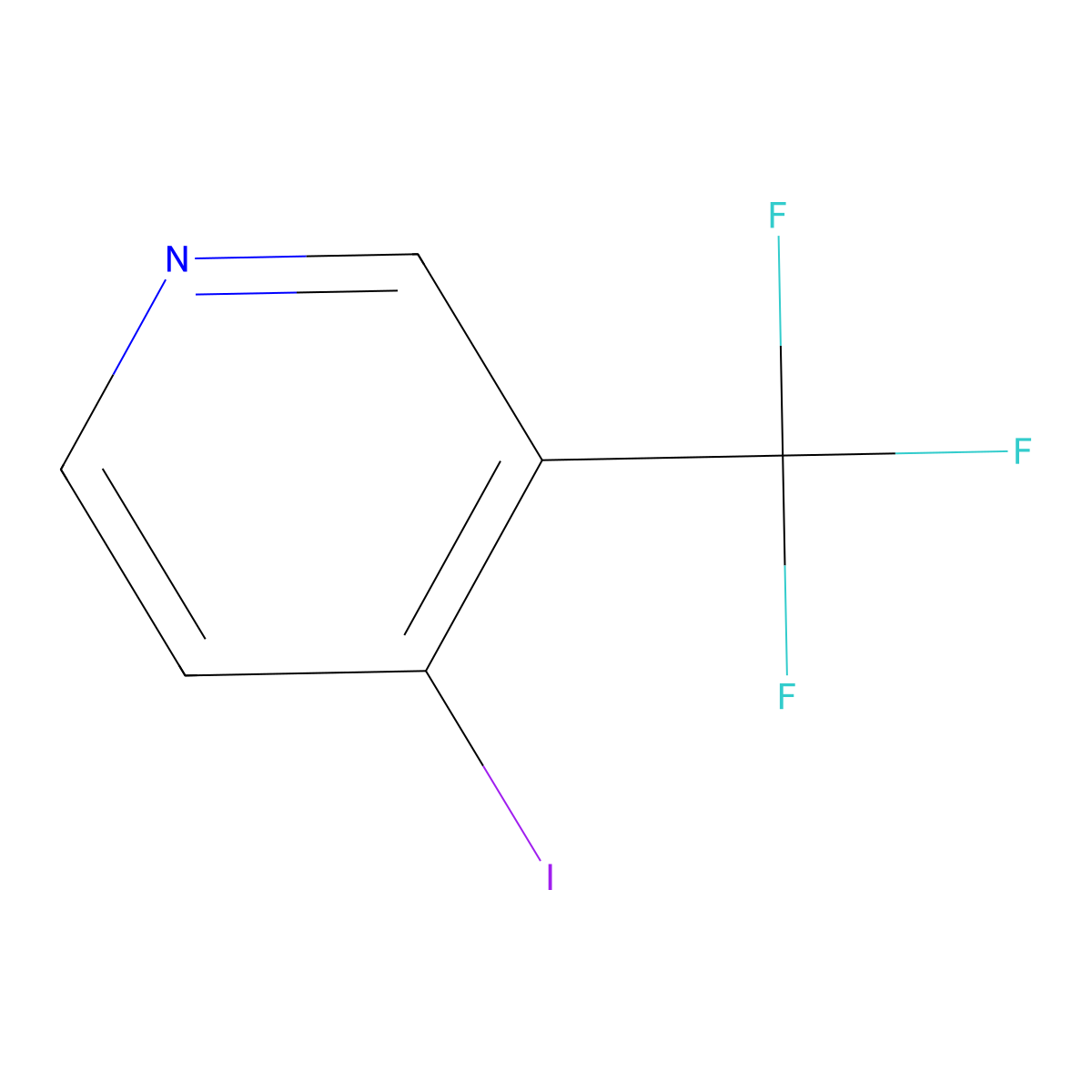 4-Iodo-3-(trifluoromethyl)pyridine molecular structure, CAS 1412904-86-9