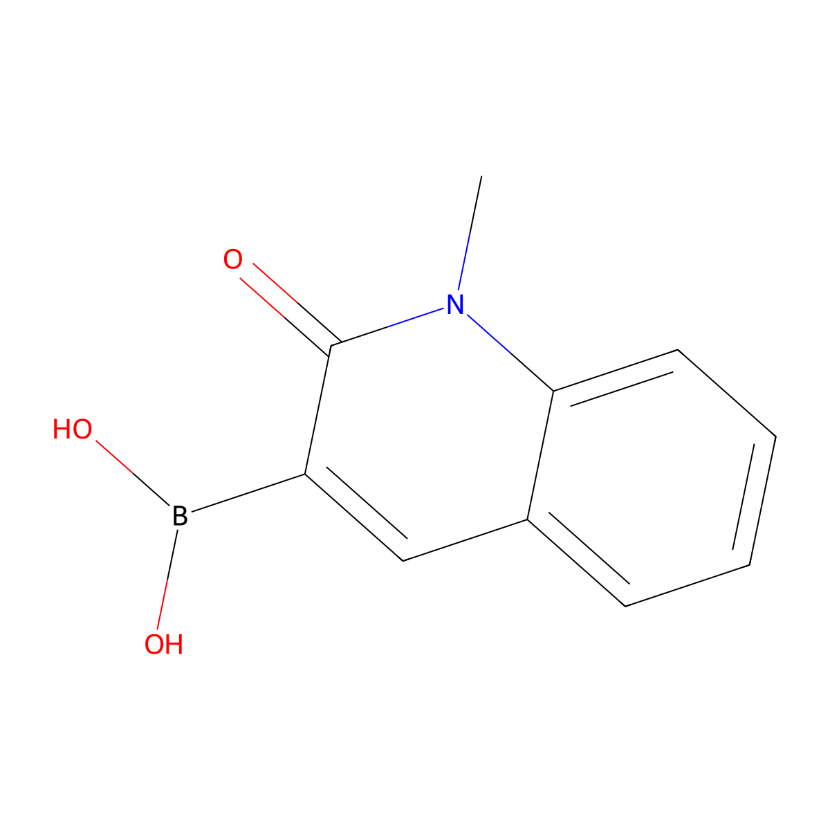 (1-Methyl-2-oxo-1,2-dihydroquinolin-3-yl)boronic acid molecular structure, CAS 1412906-77-4